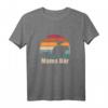 Mama Bär von 2 Kindern Muttertag T-Shirt - Hoch 2 Mama Geschenk für Zweifachmütter