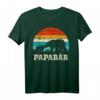 Herren Retro Vater Baby Sohn Tochter Bär Papa Vatertag T-Shirt – Perfektes Geschenk für Vatertag, Geburtstag & werdende Väter