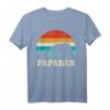 Herren Retro Vater Baby Sohn Tochter Bär Papa Vatertag T-Shirt – Perfektes Geschenk für Vatertag, Geburtstag & werdende Väter