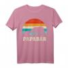 Herren Retro Vater Baby Sohn Tochter Bär Papa Vatertag T-Shirt – Perfektes Geschenk für Vatertag, Geburtstag & werdende Väter