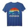 Herren Retro Vater Baby Sohn Tochter Bär Papa Vatertag T-Shirt – Perfektes Geschenk für Vatertag, Geburtstag & werdende Väter