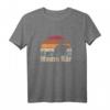 Retro Mama Bär T-Shirt für Muttertag - Dreifach Mama hoch 3 Geschenk für Mütter mit 3 Kindern