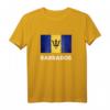 Die Flagge von Barbados T-Shirt - Karibisches Barbados Souvenir für Männer und Frauen, perfekt als Geschenk aus Bridgetown