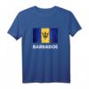 Die Flagge von Barbados T-Shirt - Karibisches Barbados Souvenir für Männer und Frauen, perfekt als Geschenk aus Bridgetown