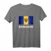 Die Flagge von Barbados T-Shirt - Karibisches Barbados Souvenir für Männer und Frauen, perfekt als Geschenk aus Bridgetown