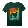 Barsoi Vintage Retro Hundeliebhaber Mama Papa Geschenk T-Shirt – Lustiges niedliches Geschenk für Borzoi-Fans und Hundeliebhaber