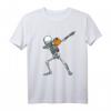 Lustiges Halloween Skeleton Basketball T-Shirt mit DAB Dance Motiv für Kinder & Erwachsene – Perfekt für Party, Schule & Stadtbummel