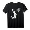 Basketball Mädchen T-Shirt - Klassisches Sportshirt für junge Basketballspielerinnen mit Silhouette-Design