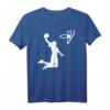 Basketball Mädchen T-Shirt - Klassisches Sportshirt für junge Basketballspielerinnen mit Silhouette-Design