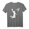 Basketball Mädchen T-Shirt - Klassisches Sportshirt für junge Basketballspielerinnen mit Silhouette-Design