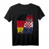 Kroatien Deutschland Flagge T-Shirt für Damen, Herren und Kinder – Fan-Artikel für Fußballfans und Nationalmannschaften