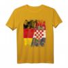 Kroatien Deutschland Flagge T-Shirt für Damen, Herren und Kinder – Fan-Artikel für Fußballfans und Nationalmannschaften