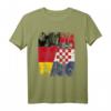 Kroatien Deutschland Flagge T-Shirt für Damen, Herren und Kinder – Fan-Artikel für Fußballfans und Nationalmannschaften