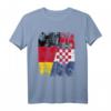 Kroatien Deutschland Flagge T-Shirt für Damen, Herren und Kinder – Fan-Artikel für Fußballfans und Nationalmannschaften