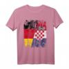 Kroatien Deutschland Flagge T-Shirt für Damen, Herren und Kinder – Fan-Artikel für Fußballfans und Nationalmannschaften