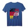 Kroatien Deutschland Flagge T-Shirt für Damen, Herren und Kinder – Fan-Artikel für Fußballfans und Nationalmannschaften