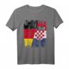 Kroatien Deutschland Flagge T-Shirt für Damen, Herren und Kinder – Fan-Artikel für Fußballfans und Nationalmannschaften