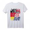 Kroatien Deutschland Flagge T-Shirt für Damen, Herren und Kinder – Fan-Artikel für Fußballfans und Nationalmannschaften