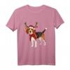 Weihnachtsmann Beagle Rentier Licht T-Shirt – Festliche Hundeliebe Geschenke für Weihnachten & Weihnachten Kostüm
