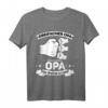 Dreifacher Opa T-Shirt mit 3 Enkelkindern - Perfektes Geschenk für werdende Großväter & Familienzuwachs