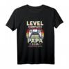 Level Complete Papa 2024 T-Shirt - Lustiges Geschenk für werdende Väter, Vatertag & Schwangerschaftsankündigung