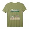 Berlin Geschenk für Jungen und Fans - Alexanderplatz Berliner Bär T-Shirt mit Brandenburger Tor & Fernsehturm als Souvenir