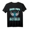 Lustiges Biker Papa T-Shirt - Für Motorradliebhaber, Motocross-Fans & Biker zum Vatertag, Geburtstag oder Motorrad-Event