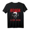 Böses Alter Mann Skull T-Shirt – Perfektes Geschenk für Biker, Rockfans und Skull-Liebhaber zu Weihnachten, Vatertag & Geburtstagsfeiern