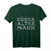 Böser alter Mann in Knochenschriftzug T-Shirt – Perfektes Geschenk für Biker, Skull-Fans und Rocker zu Weihnachten, Vatertag, Muttertag oder Geburtstag