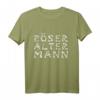 Böser alter Mann in Knochenschriftzug T-Shirt – Perfektes Geschenk für Biker, Skull-Fans und Rocker zu Weihnachten, Vatertag, Muttertag oder Geburtstag