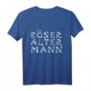 Böser alter Mann in Knochenschriftzug T-Shirt – Perfektes Geschenk für Biker, Skull-Fans und Rocker zu Weihnachten, Vatertag, Muttertag oder Geburtstag