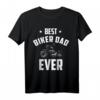 Herren Best Biker Dad Geschenk | Papa Motorradfahrer T-Shirt für Vatertag, Geburtstag & Weihnachten