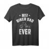 Herren Best Biker Dad Geschenk | Papa Motorradfahrer T-Shirt für Vatertag, Geburtstag & Weihnachten