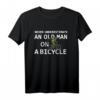 Grandpa Never Underestimate Old Man Fahrrad Fahrrad Papa Radfahren T-Shirt – Lustiges Fahrradgeschenk für Opa, Papa & Fahrradliebhaber zum Vatertag