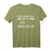 Grandpa Never Underestimate Old Man Fahrrad Fahrrad Papa Radfahren T-Shirt – Lustiges Fahrradgeschenk für Opa, Papa & Fahrradliebhaber zum Vatertag