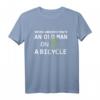 Grandpa Never Underestimate Old Man Fahrrad Fahrrad Papa Radfahren T-Shirt – Lustiges Fahrradgeschenk für Opa, Papa & Fahrradliebhaber zum Vatertag