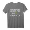 Grandpa Never Underestimate Old Man Fahrrad Fahrrad Papa Radfahren T-Shirt – Lustiges Fahrradgeschenk für Opa, Papa & Fahrradliebhaber zum Vatertag