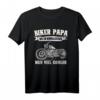 Biker Papa Wie Ein Normaler Papa Nur Viel Cooler Motorrad T-Shirt - Perfektes Geschenk für Motorradfahrer, Biker und Vatertag