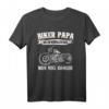 Biker Papa Wie Ein Normaler Papa Nur Viel Cooler Motorrad T-Shirt - Perfektes Geschenk für Motorradfahrer, Biker und Vatertag