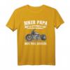 Biker Papa Wie Ein Normaler Papa Nur Viel Cooler Motorrad T-Shirt - Perfektes Geschenk für Motorradfahrer, Biker und Vatertag