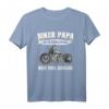 Biker Papa Wie Ein Normaler Papa Nur Viel Cooler Motorrad T-Shirt - Perfektes Geschenk für Motorradfahrer, Biker und Vatertag