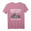 Biker Papa Wie Ein Normaler Papa Nur Viel Cooler Motorrad T-Shirt - Perfektes Geschenk für Motorradfahrer, Biker und Vatertag