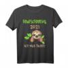 Ich war dabei 2021 Homeschooling Schulkind T-Shirt – Lustiges Faultier Geschenk für Schüler, Kinder und Eltern im Distanzunterricht