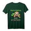 Ich war dabei 2021 Homeschooling Schulkind T-Shirt - Lustiges Faultier Geschenk für Schüler, Kindergarten und Eltern beim Home Schooling