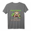 Ich war dabei 2021 Homeschooling Schulkind T-Shirt - Lustiges Faultier Geschenk für Schüler, Kindergarten und Eltern beim Home Schooling