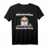 #Generation Homeschooling Faultier am Notebook T-Shirt – Perfektes Geschenk für Schul- und Kindergartenkinder im Distanzunterricht, ideal für Eltern im Homeoffice