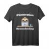 #Generation Homeschooling Faultier am Notebook T-Shirt – Perfektes Geschenk für Schul- und Kindergartenkinder im Distanzunterricht, ideal für Eltern im Homeoffice