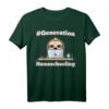 #Generation Homeschooling Faultier am Notebook T-Shirt – Perfektes Geschenk für Schul- und Kindergartenkinder im Distanzunterricht, ideal für Eltern im Homeoffice