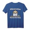 #Generation Homeschooling Faultier am Notebook T-Shirt – Perfektes Geschenk für Schul- und Kindergartenkinder im Distanzunterricht, ideal für Eltern im Homeoffice