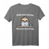 #Generation Homeschooling Faultier am Notebook T-Shirt – Perfektes Geschenk für Schul- und Kindergartenkinder im Distanzunterricht, ideal für Eltern im Homeoffice